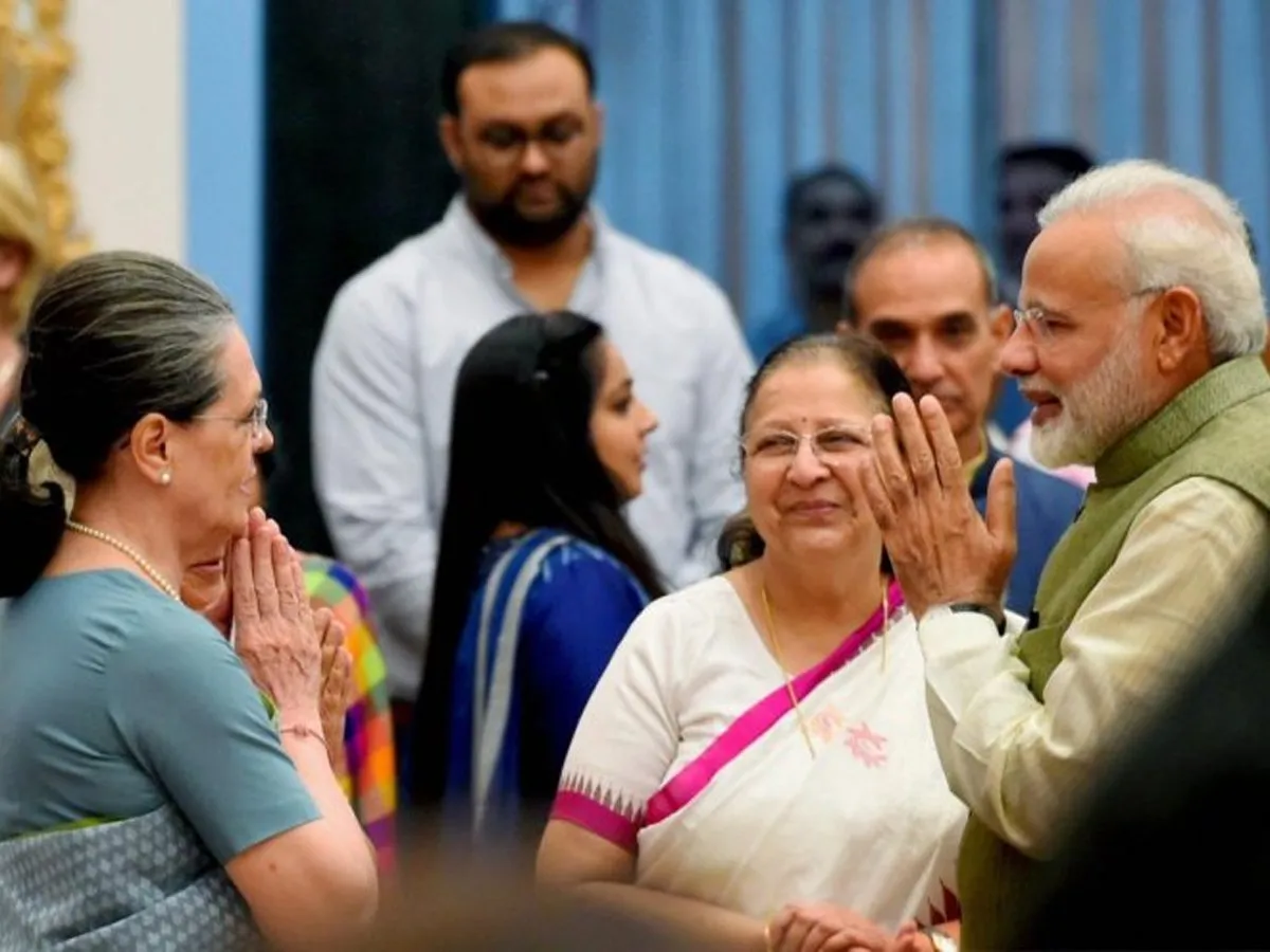 Narendra Modi and Sonia Gandhi