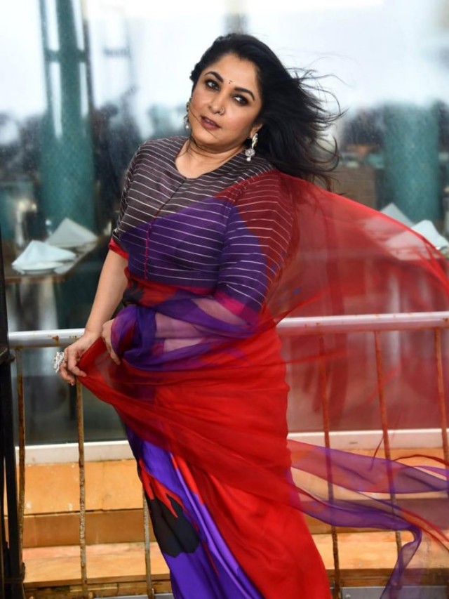 South Indian Actress Ramya Krishna Designer Sarees Collection - Saree Blouse  Patterns
