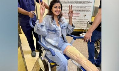 Shilpa Shetty injures her leg