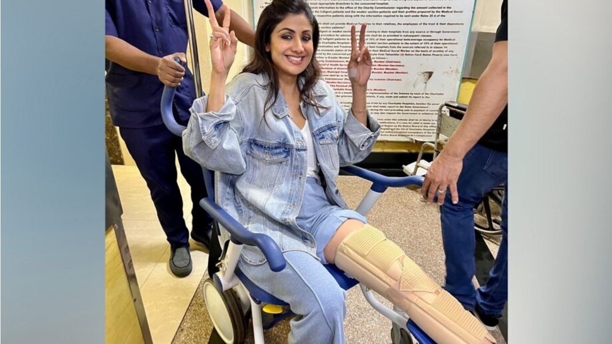 Shilpa Shetty injures her leg
