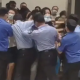 people trying to flee from an Ikea store in Shanghai