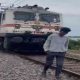 Train hits Telangana student