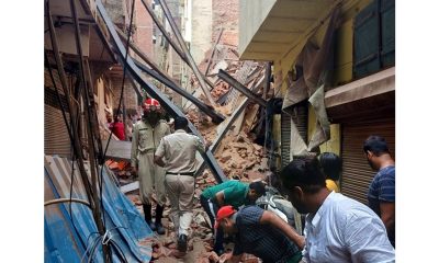 Building collapses in Azad market Delhi