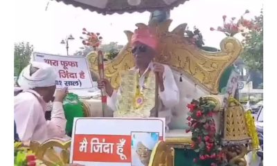 102-year-old man carries out procession