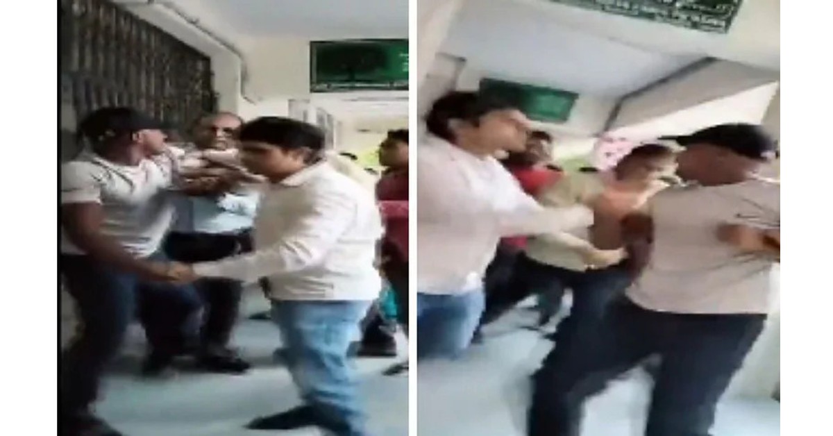 Viral: Delhi government school teacher beats security guard in school premises | Watch