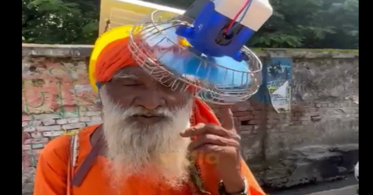 UP Sadhu invents solar-powered fan