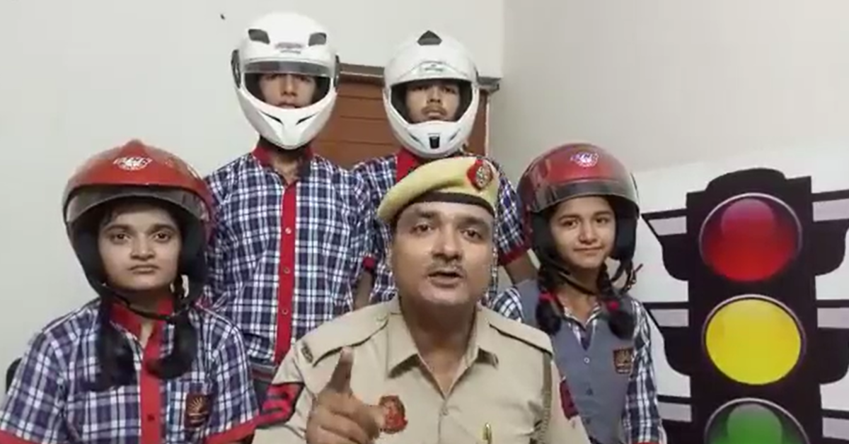 Delhi Police promoting road safety