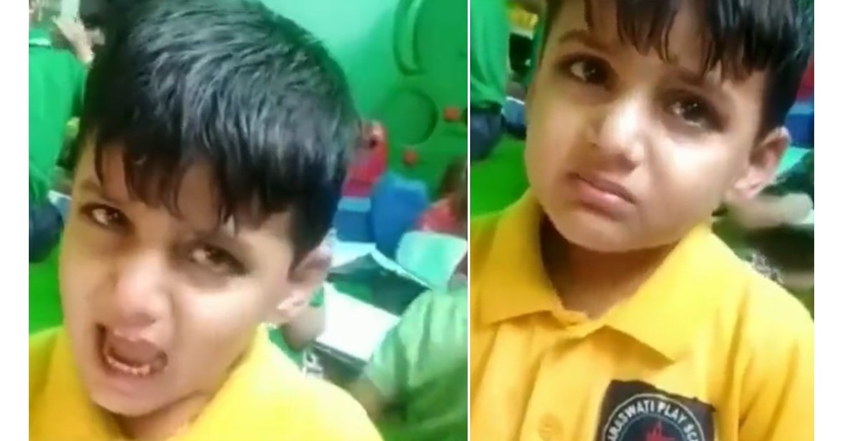 Innocent fury: Child threatens teacher, mere papa police mein hai, goli maar denge