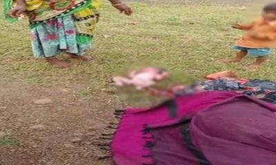 Woman gives birth on road