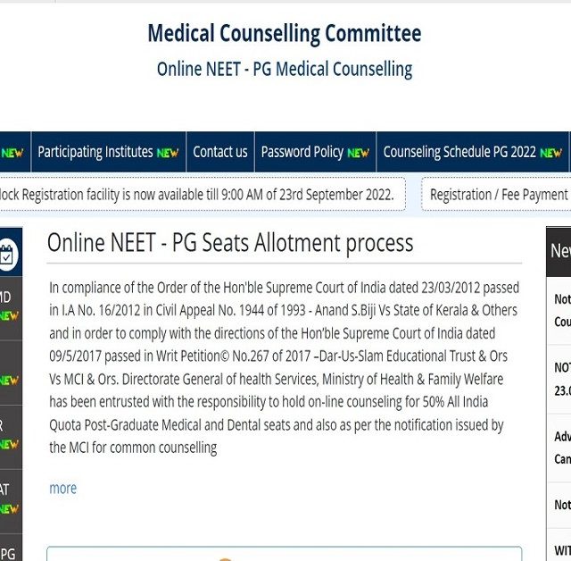 Telangana NEET PG Counselling 2022 Round 1 Allotment Results Out, Check ...