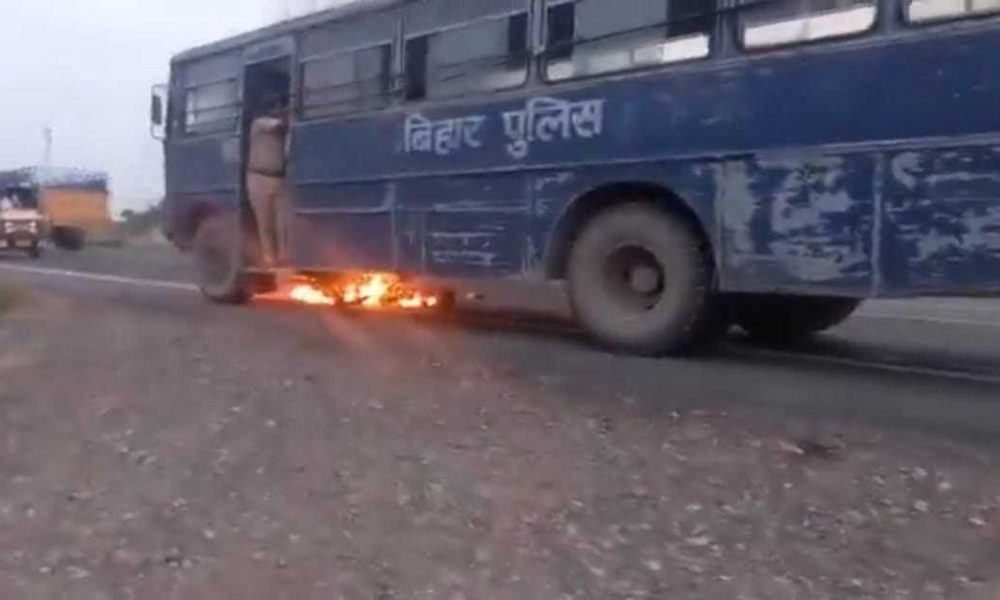 Bihar police bus