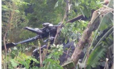 Army chopper crashes