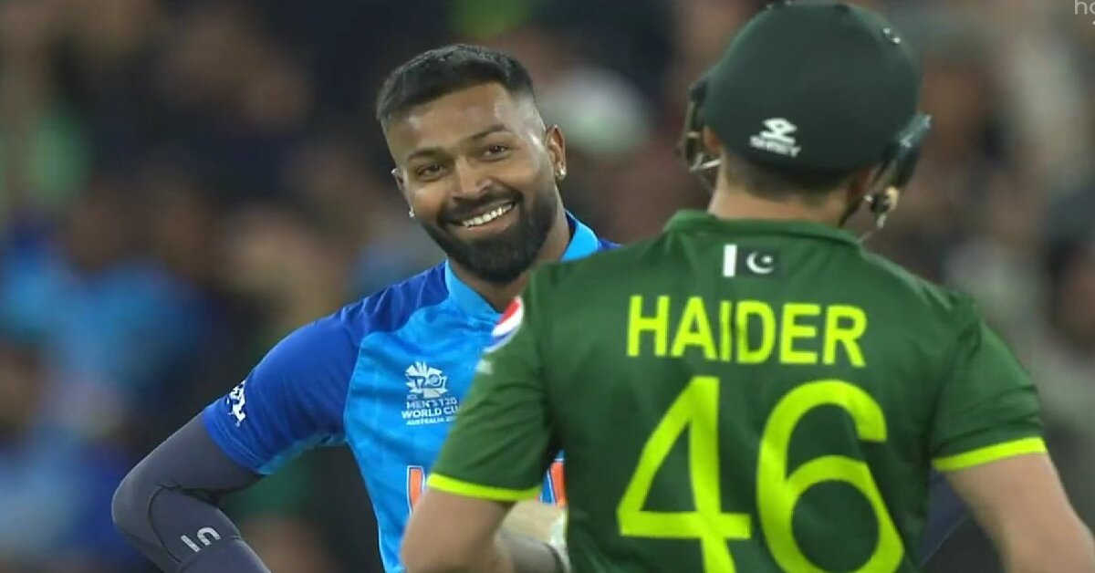 t20 world cup  hardik pandya teases off haider ali after dismissing him  video viral   watch