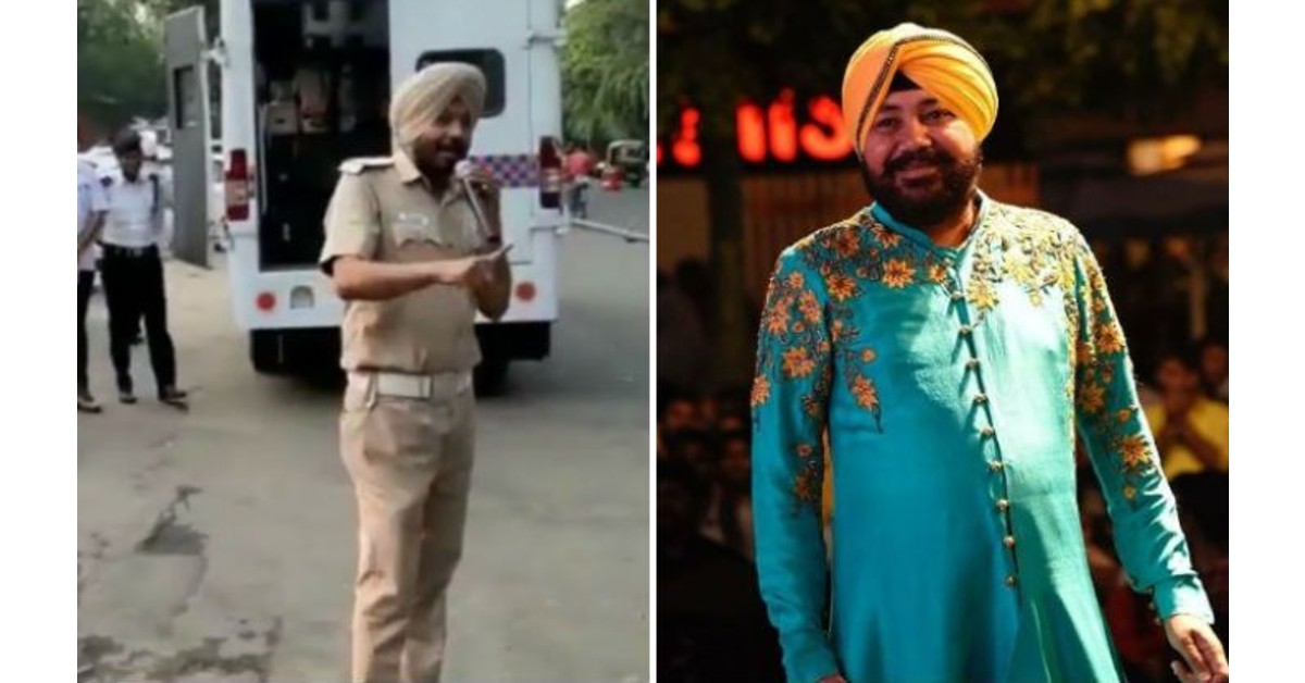 Chandigarh Traffic Police officer sings Daler Mehndi's Bolo Ta Ra Ra song with a twist | WATCH