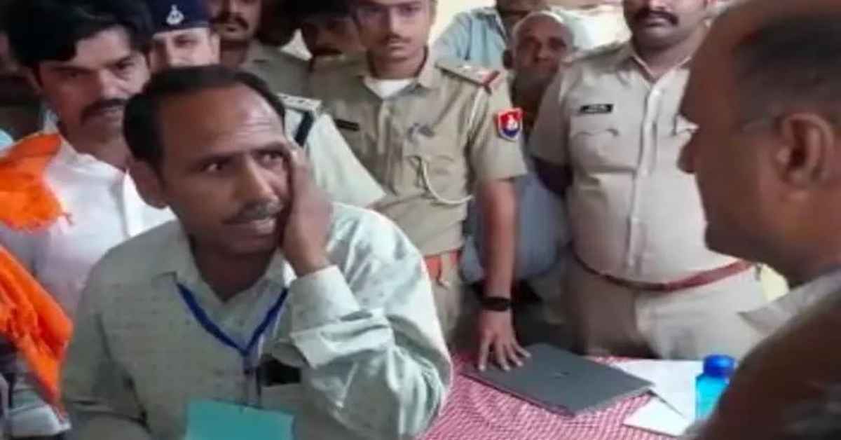 Caught on camera: BJP MP Chandra Prakash Joshi slaps government employee in Chittorgarh over alleged corruption | WATCH