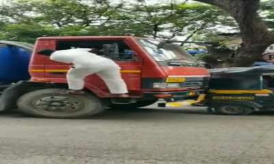 A road rage incident in Mumbai
