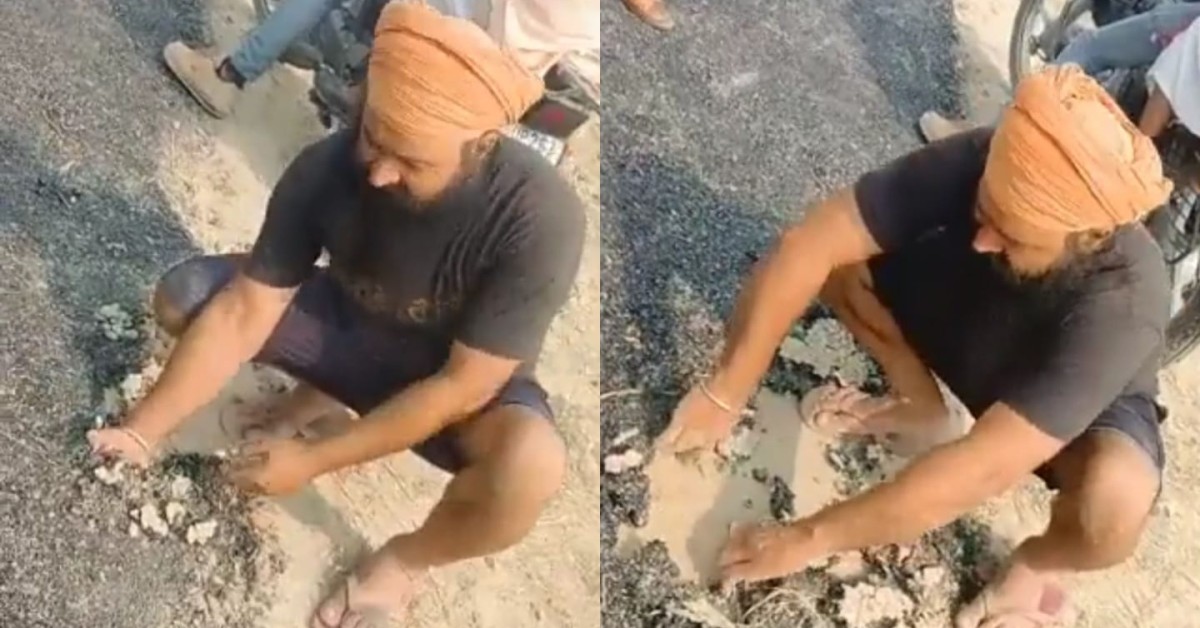 UP: Road constructed with Rs 3.90 crore wears off upon touching it in Pilibhit | WATCH