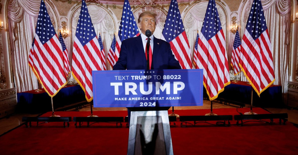 Donald Trump declares his third consecutive run for presidency post