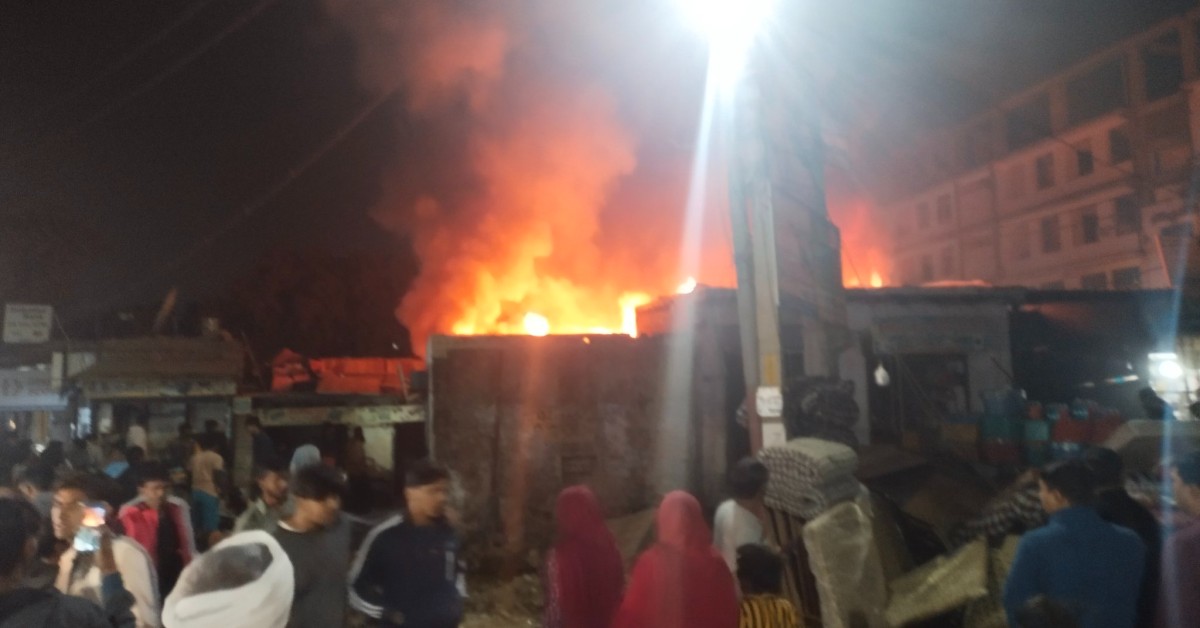 fire in Tuglapur, Greater Noida