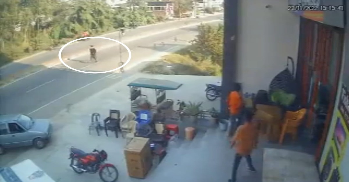 UP: College student shot dead on road by bikers, incident captured on CCTV | WATCH