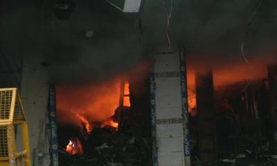 Delhi: Fire at Chandni Chowk's Bhagirath Palace market continues even after 12 hours, 100 shops gutted