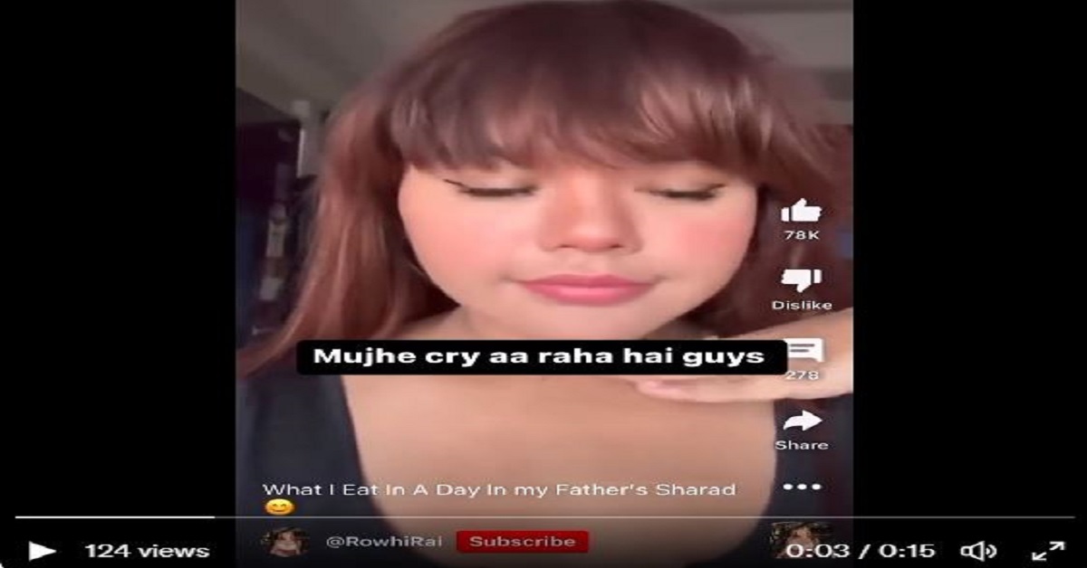 Instagram influencer Rowhi Rai gets trolled over making reel on what she ate on her father’s shradh