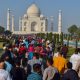 Covid positive at Taj Mahal