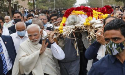 modi's mother funeral