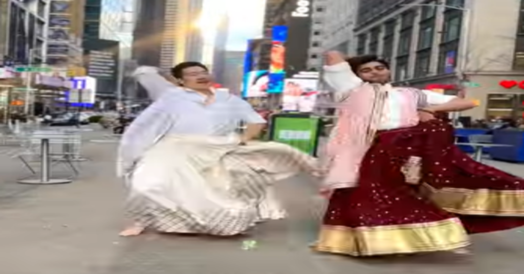 Dancers perform in New York’s street