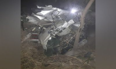 Trainee aircraft crashes