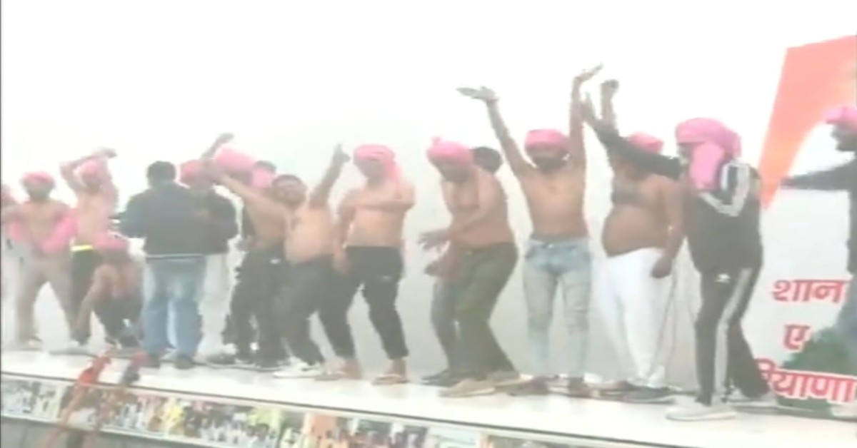 Bharat Jodo Yatra: Congress workers dance shirtless amid biting cold as Yatra passes through Haryana | WATCH