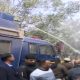 Delhi Police use water cannon against BJP workers