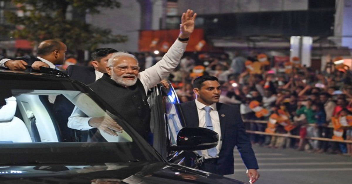 Delhi: PM Modi roadshow