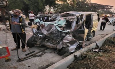 car-truck collision on Mumbai-Goa highway