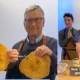 Eitan Bernath with Bill Gates making roti