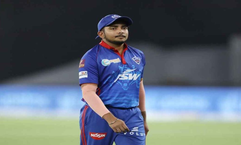Indian cricketer Prithvi Shaw