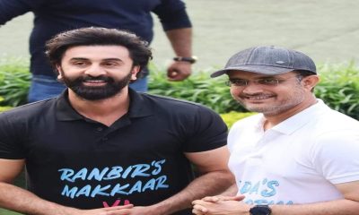 Sourav Ganguly and Ranbir Kapoor