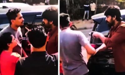 Naga Shaurya stopping man from beating Girlfriend