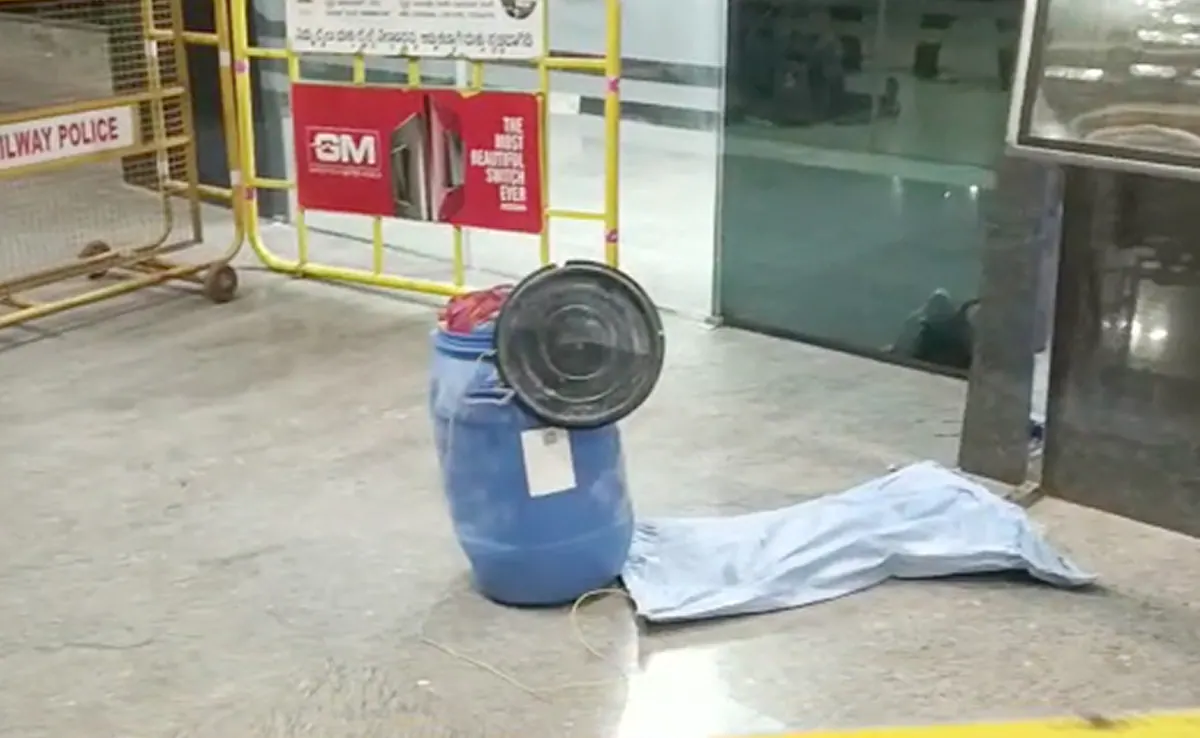 Woman's body found inside plastic drum
