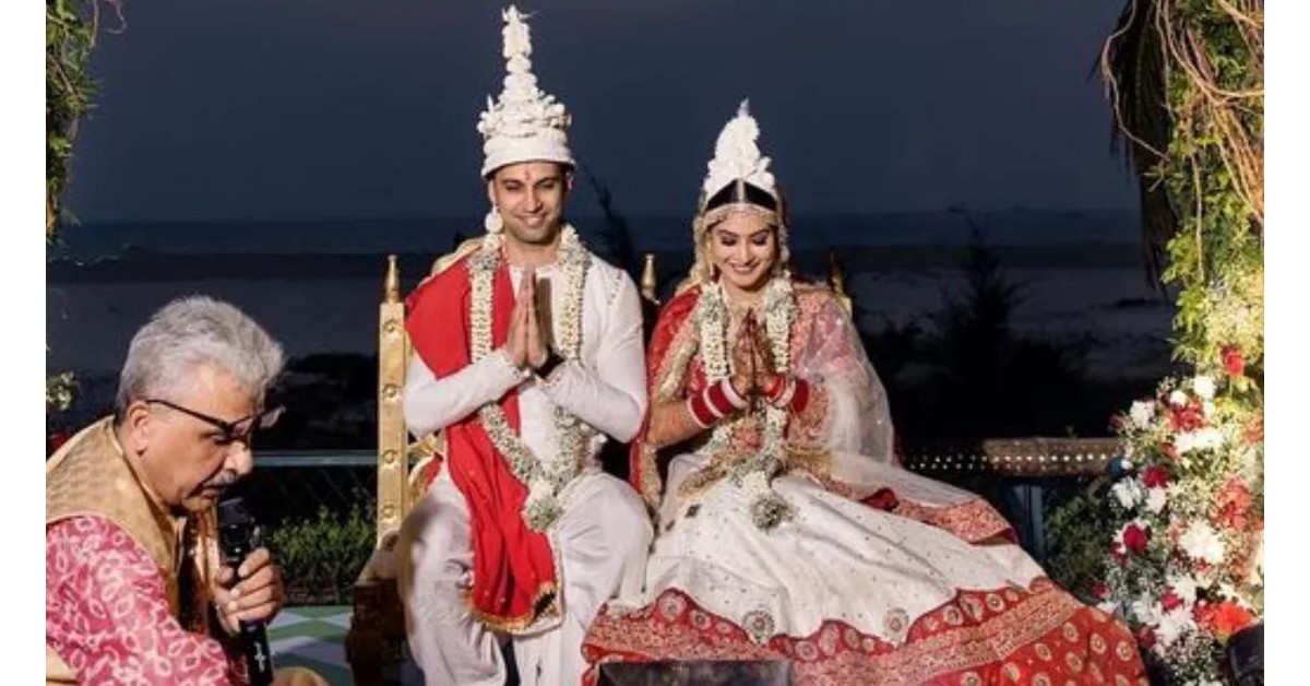 Yeh Hai Mohabbatein actor Krishna Mukherjee ties the knot with longtime beau in Goa | See Pics