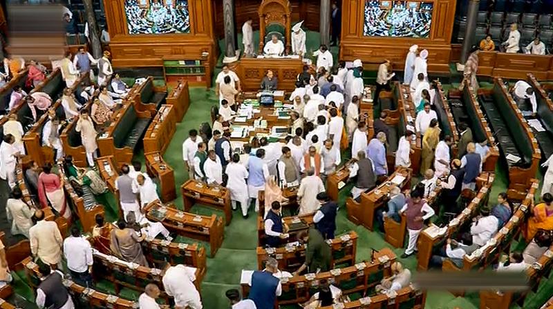 Lok Sabha adjourned
