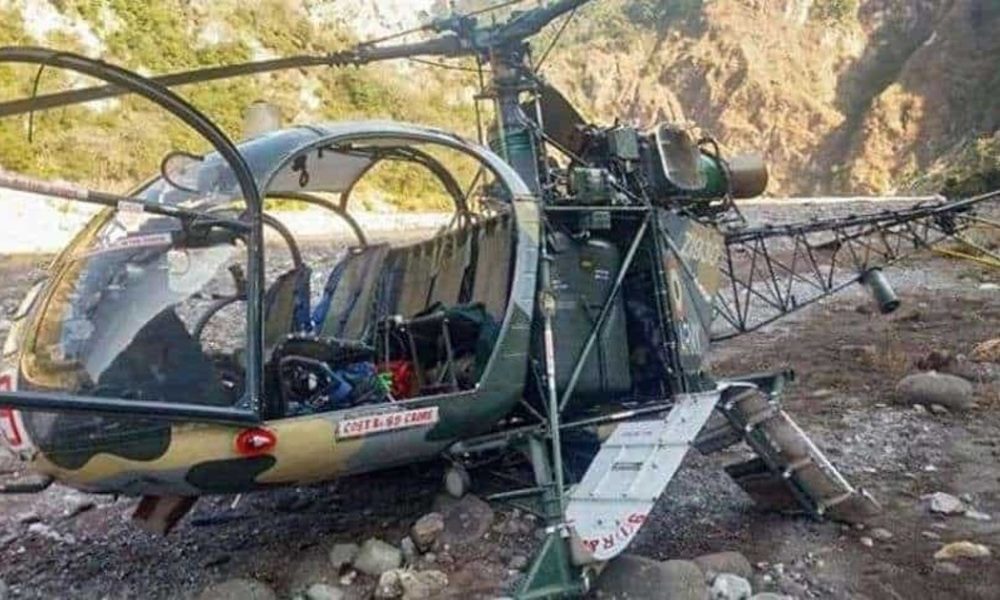 Indian Army Cheetah Helicopter crashes