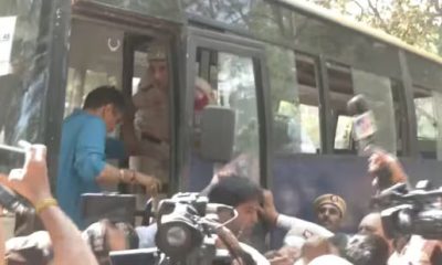 Amid CBI questioning Kejriwal, AAP leaders Raghav Chadha and Sanjay Singh detained while protesting