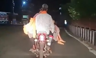Man carrying Daughter's Dead Body on Bike