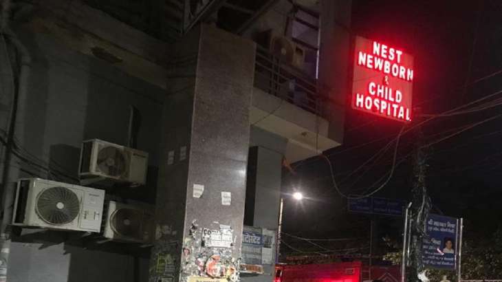 West delhi hospital fire