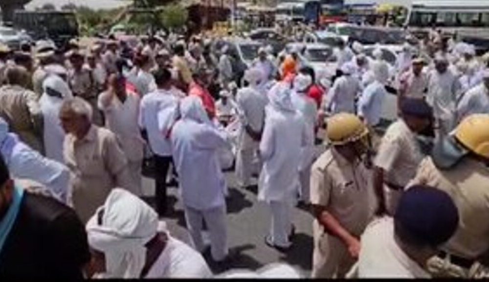 Farmers protest delhi rohtak highway