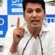 Delhi cabinet minister Saurabh Bharadwaj says if Congress does not contest 2024 Lok Sabha polls in Delhi-Punjab, then Aam Aadmi Party will not fight elections in MP and Rajasthan
