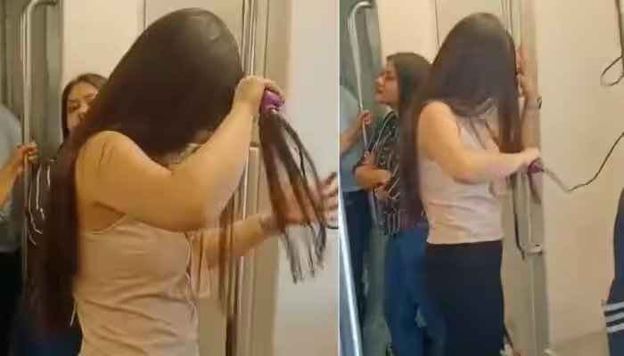 Delhi woman hair straightener