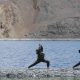 Indian Army does yoga in Ladakh’s Pangong Tso lake as India celebrates 9th International Yoga Day