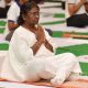 On International Yoga Day, President Droupadi Murmu takes part in yoga event at Rashtrapati Bhavan